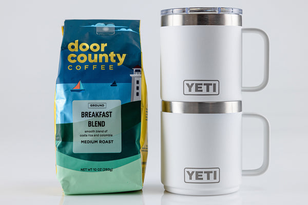 Door County Breakfast Blend Coffee with Yeti Mugs